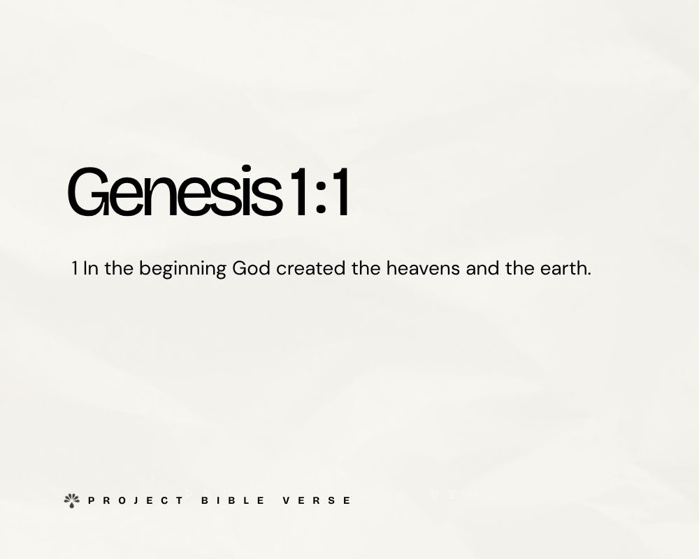 genesis 1 1