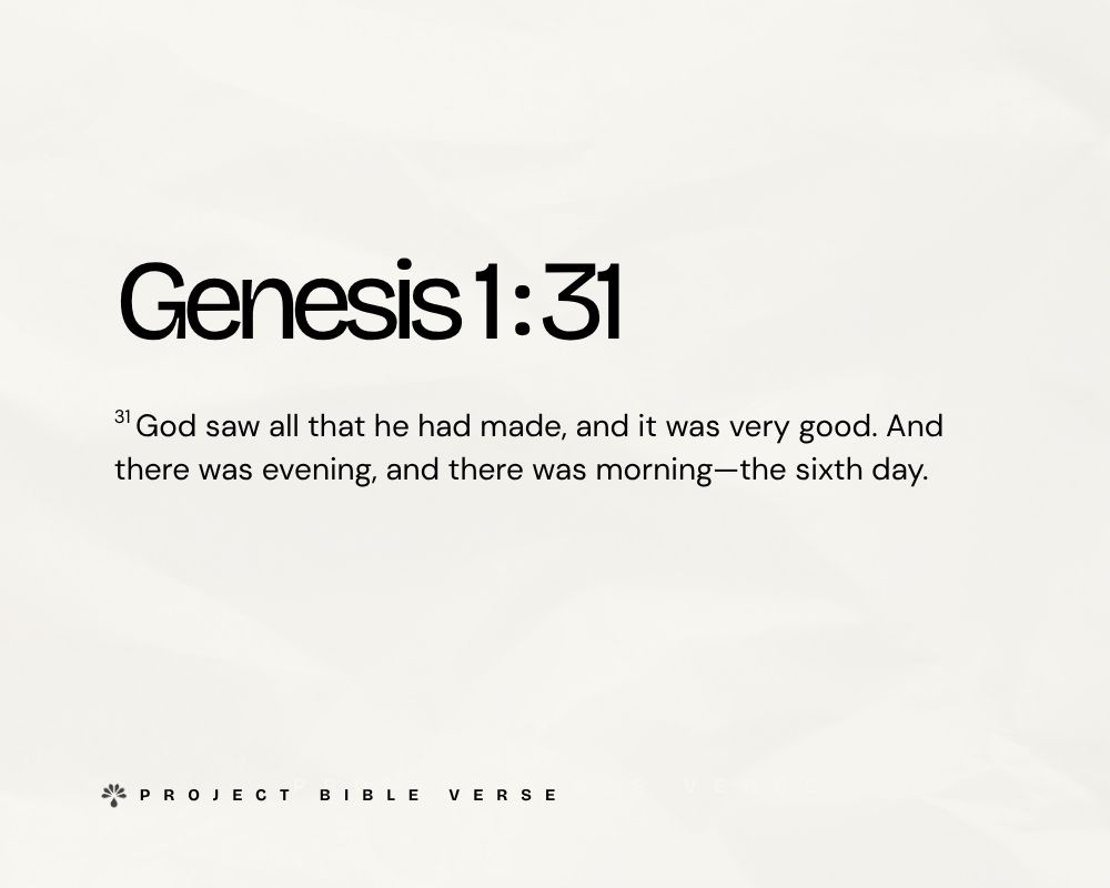 genesis 1 31