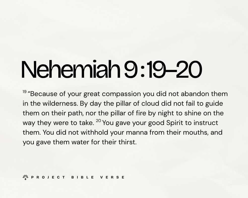 nehemiah 9 19–20